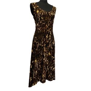 Nine West | long stretchy cheetah print maxi dress 14